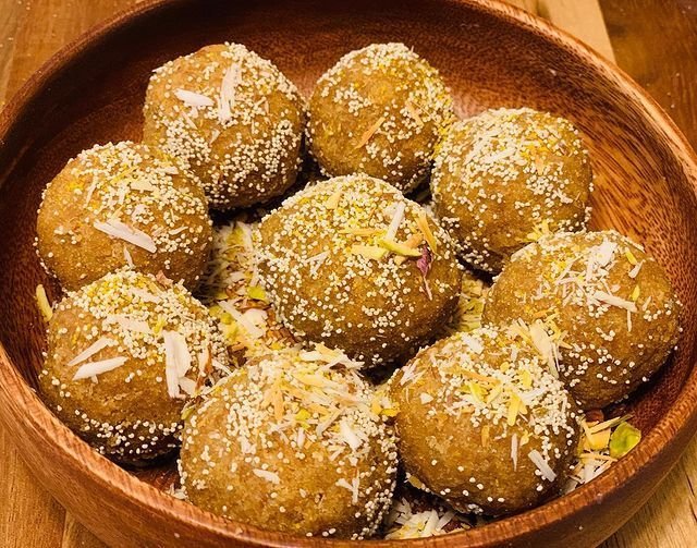 Churma Laddu made with G-Malkin Flour